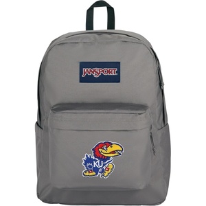 JanSport NCAA Officially Licensed Backpack, Michigan Wolverines, Superbreak Plus with Padded 15” Laptop Sleeve, Spacious Computer Bag for Men & Women, Durable Daypack with Bottle Pocket, Navy(Kansas Jayhawks)