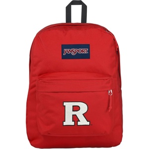 JanSport NCAA Officially Licensed Backpack, Michigan Wolverines, Superbreak Plus with Padded 15” Laptop Sleeve, Spacious Computer Bag for Men & Women, Durable Daypack with Bottle Pocket, Navy(Rutgers Scarlet Knights)