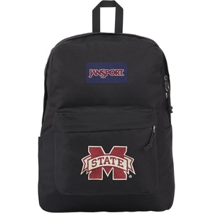 JanSport NCAA Officially Licensed Backpack, Michigan Wolverines, Superbreak Plus with Padded 15” Laptop Sleeve, Spacious Computer Bag for Men & Women, Durable Daypack with Bottle Pocket, Navy(Mississippi State Bulldogs)
