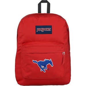 JanSport NCAA Officially Licensed Backpack, Michigan Wolverines, Superbreak Plus with Padded 15” Laptop Sleeve, Spacious Computer Bag for Men & Women, Durable Daypack with Bottle Pocket, Navy(SMU Mustangs)