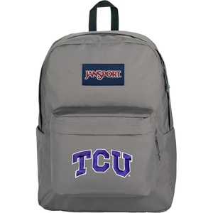 JanSport NCAA Officially Licensed Backpack, Michigan Wolverines, Superbreak Plus with Padded 15” Laptop Sleeve, Spacious Computer Bag for Men & Women, Durable Daypack with Bottle Pocket, Navy(TCU Horned Frogs)