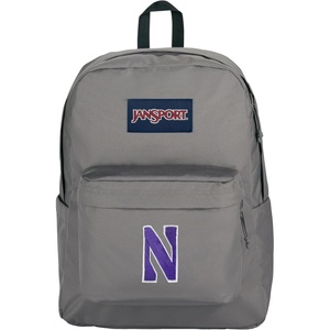 JanSport NCAA Officially Licensed Backpack, Michigan Wolverines, Superbreak Plus with Padded 15” Laptop Sleeve, Spacious Computer Bag for Men & Women, Durable Daypack with Bottle Pocket, Navy(Northwestern Wildcats)
