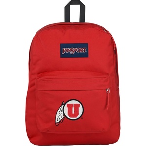 JanSport NCAA Officially Licensed Backpack, Michigan Wolverines, Superbreak Plus with Padded 15” Laptop Sleeve, Spacious Computer Bag for Men & Women, Durable Daypack with Bottle Pocket, Navy(Utah Utes)