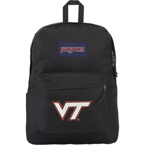JanSport NCAA Officially Licensed Backpack, Michigan Wolverines, Superbreak Plus with Padded 15” Laptop Sleeve, Spacious Computer Bag for Men & Women, Durable Daypack with Bottle Pocket, Navy(Virginia Tech Hokies)