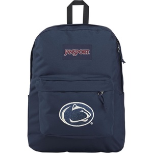JanSport NCAA Officially Licensed Backpack, Michigan Wolverines, Superbreak Plus with Padded 15” Laptop Sleeve, Spacious Computer Bag for Men & Women, Durable Daypack with Bottle Pocket, Navy(Penn State Nittany Lions)